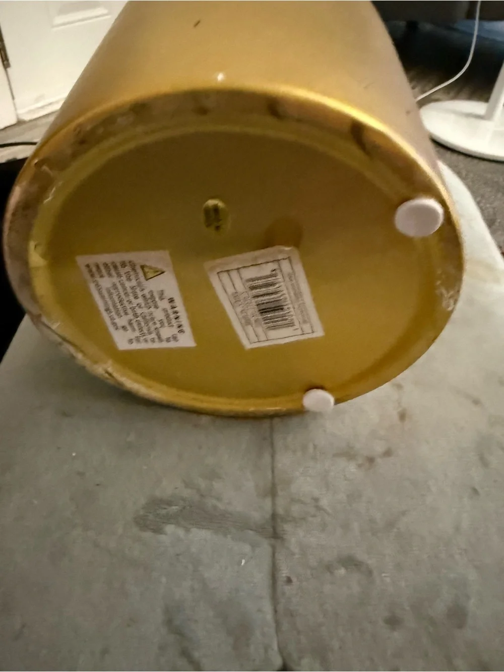 Gold ceramic planter